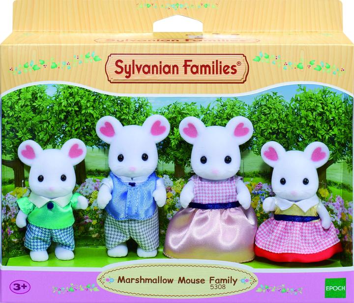 Actual product image Sylvanian Families Marshmallow Mouse Family