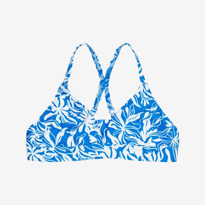 Olaian Bikini-Oberteil Mädchen Lizy Cobe blau/weiss