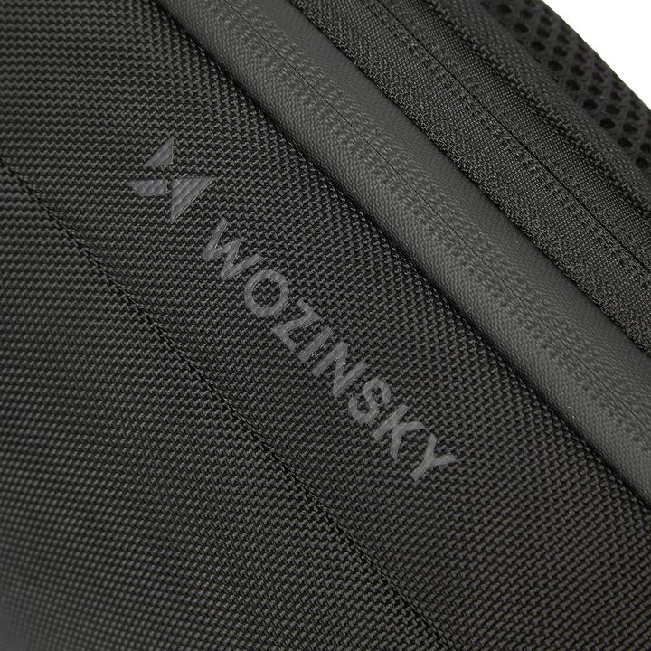 Actual product image Wozinsky Crossbody Backpack with USB Port - Black