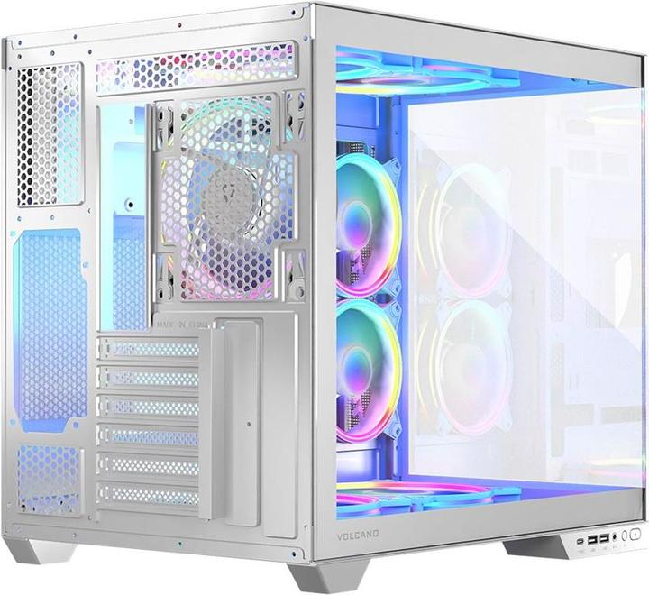 Immagine prodotto Modecom Vulcano Obudowa Panorama Apex ARGB 5F biała (AT-PANORAMA-5F-ARGB-20-000000-0002) (ATX, mATX, ITX)