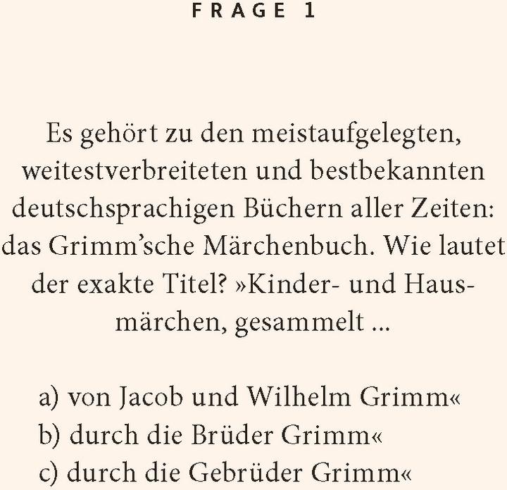 Produktbild Grimms-Märchen-Quiz (Deutsch, Heinz Rölleke, 2023)