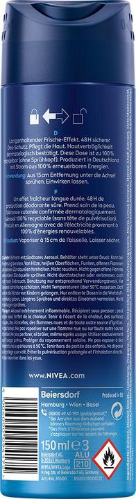 Actual product image NIVEA MEN Fresh Active Spray (Spray, 150 ml)