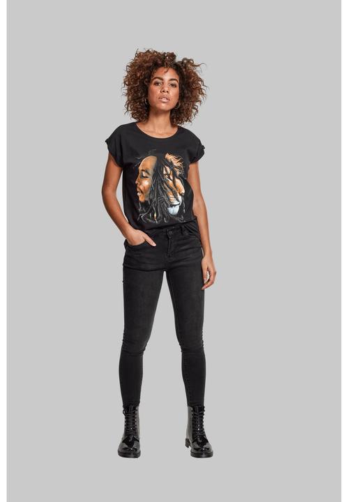 Actual product image Merchcode Ladies Bob Marley Lion Face Tee (XL)