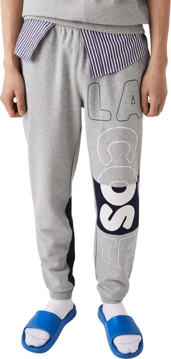 Actual product image Lacoste Mens Heritage Destructed Cotton Logo Jogging Bottoms (XS)