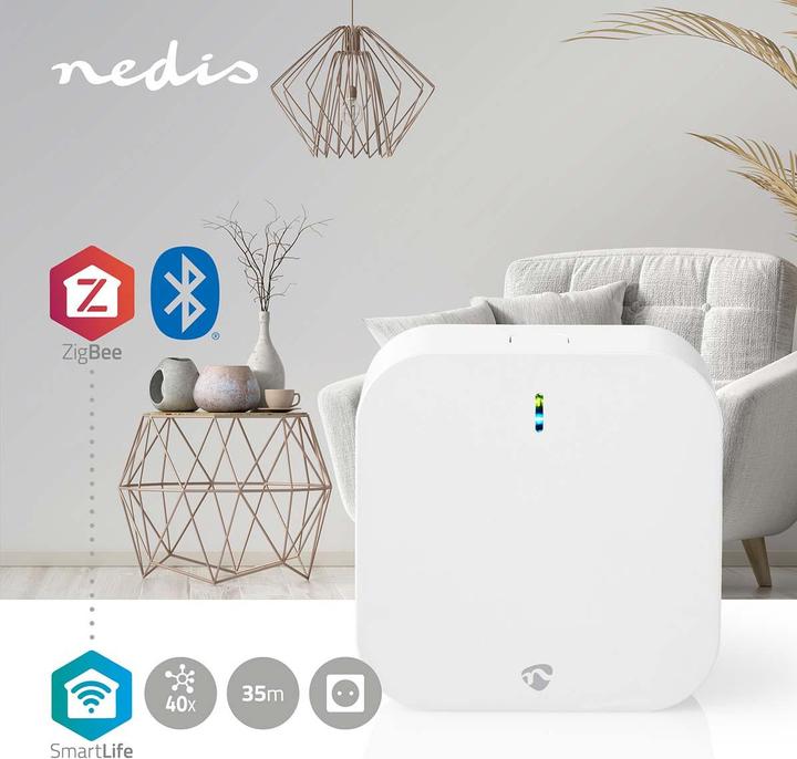 Immagine prodotto Nedis Gateway Zigbee | 50 dispositivi | Alimentazione di rete | Android™ / IOS | Bianco