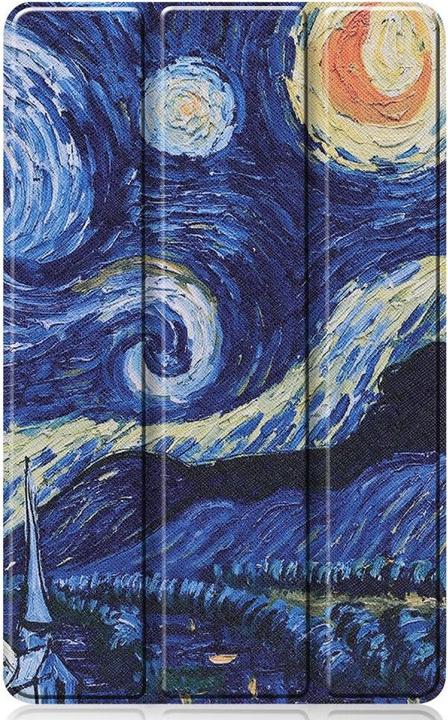 Actual product image Cover-Discount Galaxy Tab S6 Lite - Tri-fold Smart Leather Case Night Sky (Galaxy Tab S6 Lite 10.4 (2020))