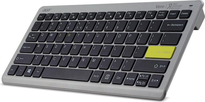 Produktbild Acer Vero Combo set AAK124 antimikrobielle Tastatur und Macaron Maus grau/gelb (DE, Kabellos)
