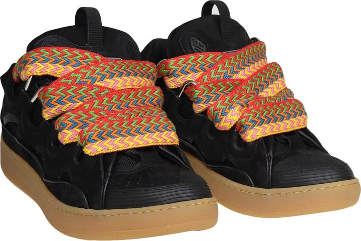 Immagine prodotto Lanvin curb sneakers in leather and suede with multicolor laces (37)
