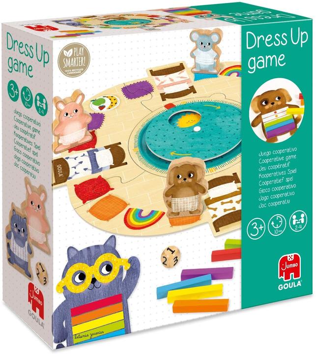 Actual product image Goula Ankleide-Spiel, d/f/i ab 3 Jahren, 2-4 Spieler, farbiges Brettspiel (German, French, Swiss German, Italian, Portuguese, English)