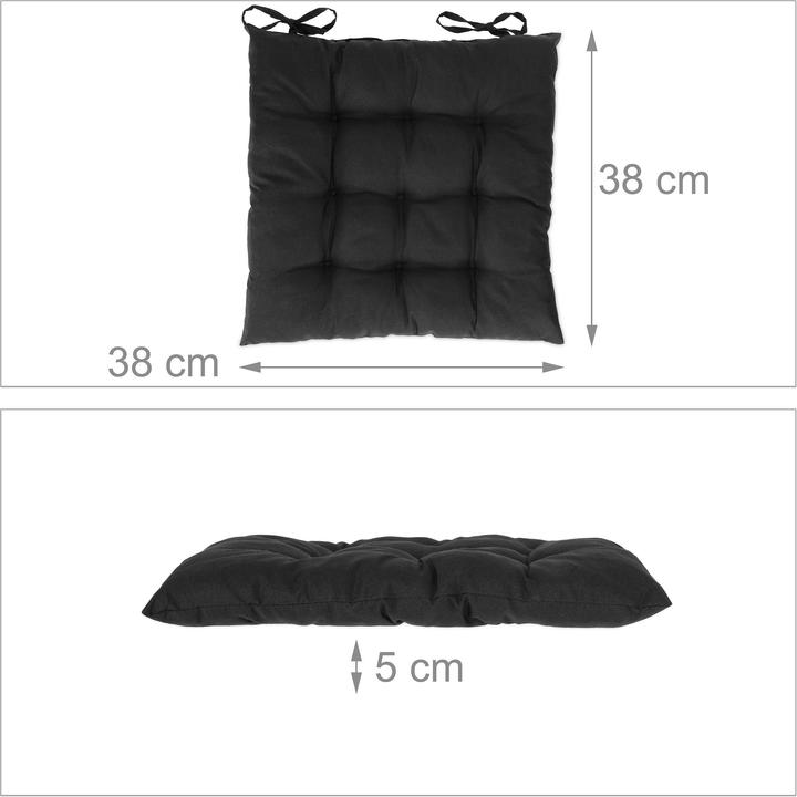 Actual product image Relaxdays chair cushion (38 x 38 x 5 cm)