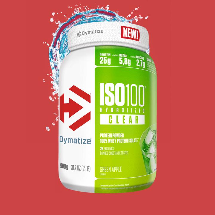 Actual product image Dymatize ISO100 Clear Whey (Green apple, 1 pcs., 900 g)