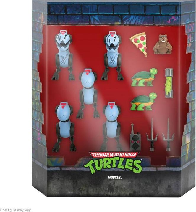 Actual product image Super7 Les Tortues ninja pack 5 figurines Ultimates Mousers 8 cm