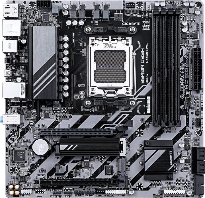 Produktbild Gigabyte B840M DS3H (AM5, AMD B840, mATX)