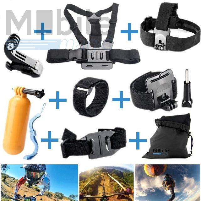 Immagine prodotto Hermex Attrezzatura Basic per GoPro Hero 6 / 5 / Session 4 / 3+ / 3 / 2 / 1 / Xiaomi Yi Cam (GoPro Hero 5, GoPro Hero 4, GoPro Hero 3+, GoPro Hero 3, GoPro Hero 2, GoPro Hero 1)