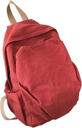 Only-Bags.Store Vintage Canvas Rucksack, grosse Kapazität Schultasche, solide Farbe Rucksack, Computer-Rucksack