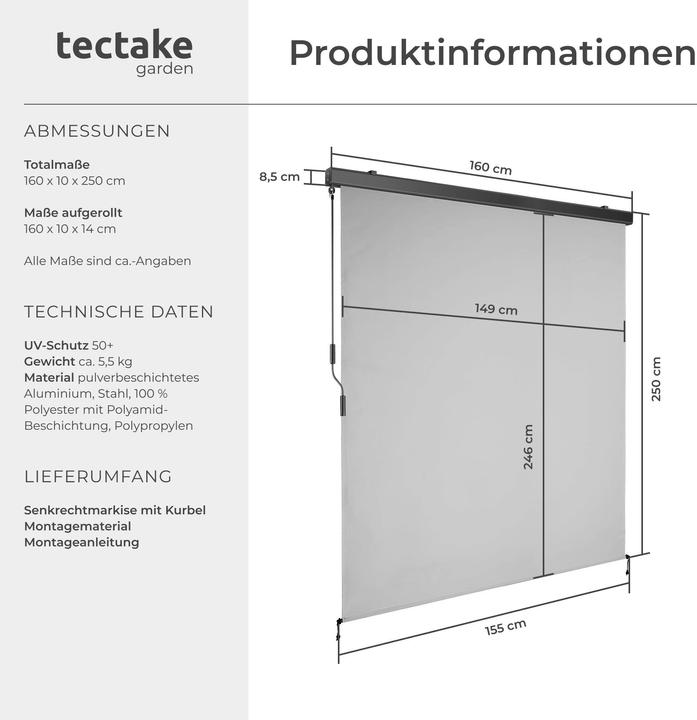 Produktbild tectake Eloise (1.60 m)