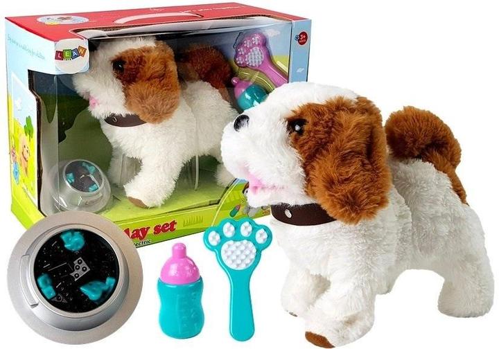 Produktbild No Name Batteriebetriebener Hund Plüsch weiss (40 cm)
