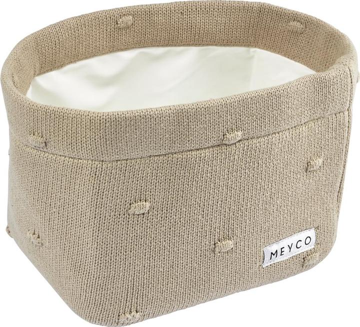 Meyco Wickeltichkörbchen small Mini Knots sand