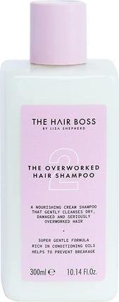 Actual product image The Hair Boss THE HAIR BOSS By Lisa Shepherd The Overworked Hair Shampoo głęboko odżywczy szampon do włosów suchyc (300 ml, Liquid shampoo)