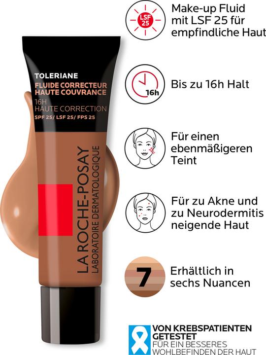 Produktbild La Roche Posay Toleriane fond de teint fluide 16 Tb 30 ml (16)
