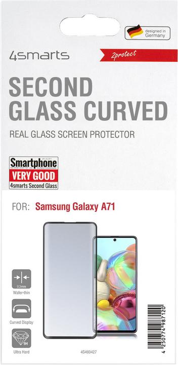 Produktbild 4smarts Second Glass Curved 3D (1 Stück, Samsung Galaxy A71)