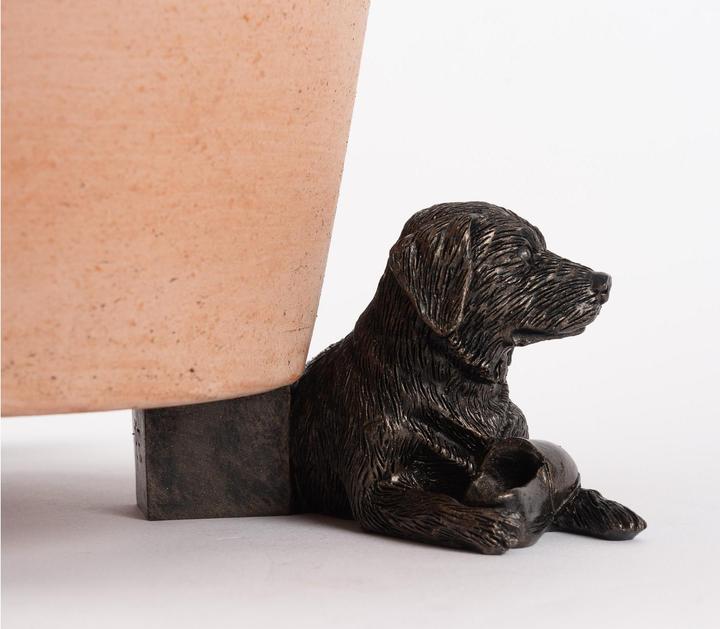 Produktbild Jardinopia Pflanzentopffüsse Potty Feet Liegender Labrador, 3er Set