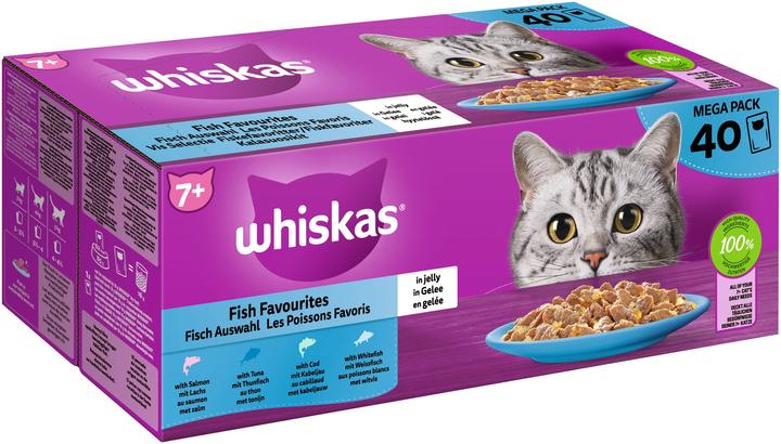 Whiskas Fisch Auswahl (Senior, 4 Stk., 3400 g)