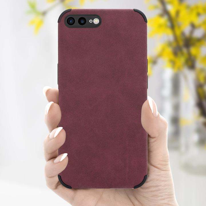 Produktbild Cadorabo Hülle für Apple iPhone 7 PLUS / 7S PLUS / 8 PLUS im TPU Matt Leder LM161 Style (Apple iPhone 7 Plus, Apple iPhone 7s Plus)
