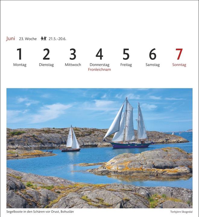 Produktbild Harenberg Schweden Sehnsuchtskalender 2026 - Wochenkalender mit 53 Postkarten (Deutsch)