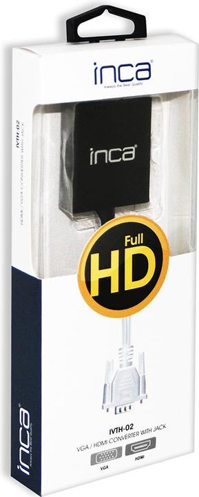Actual product image Inca Adapter IVTH-02 VGA + USB-A + Audio > HDMI, 0.2m retail (0.20 m, VGA, HDMI)