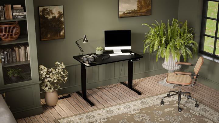 Actual product image Cama Desk with electric height adjustment MOON 121x67x72-120 black