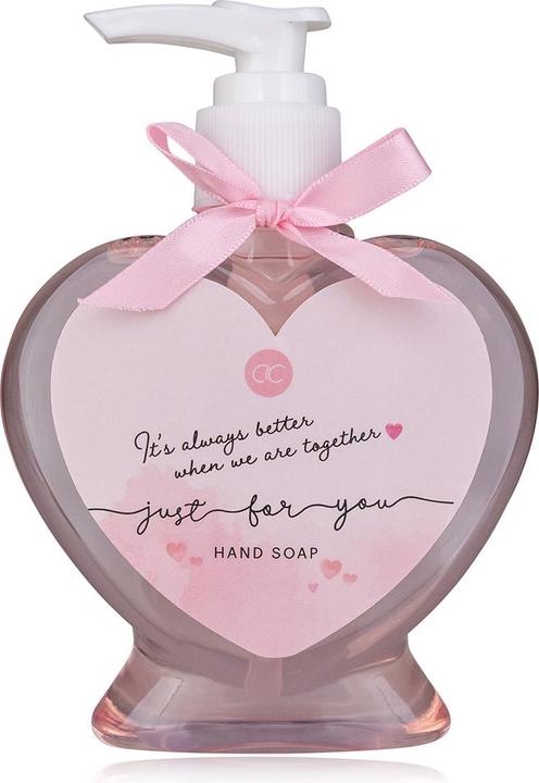Produktbild Accentra Handseife JUST FOR YOU in Pumpspender, 200ml, Duft: Rosebud, Farbe: rosa/weiss, VE 6/24 (Flüssigseife, 200 ml)