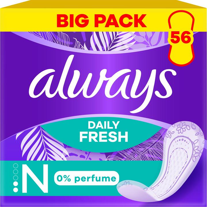 Always Daily Fresh 0 % (56 x, Slipeinlagen)