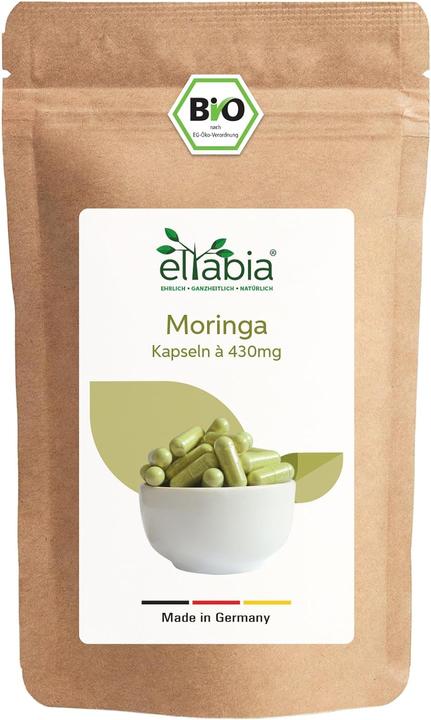 Eltabia Bio Moringa Kapseln | 100% rein ohne Zusätze (500 Stück, Kapseln)