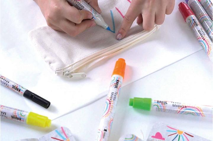 Actual product image Kreul Textile Marker Junior (Multicoloured, 4 mm, 7 x)
