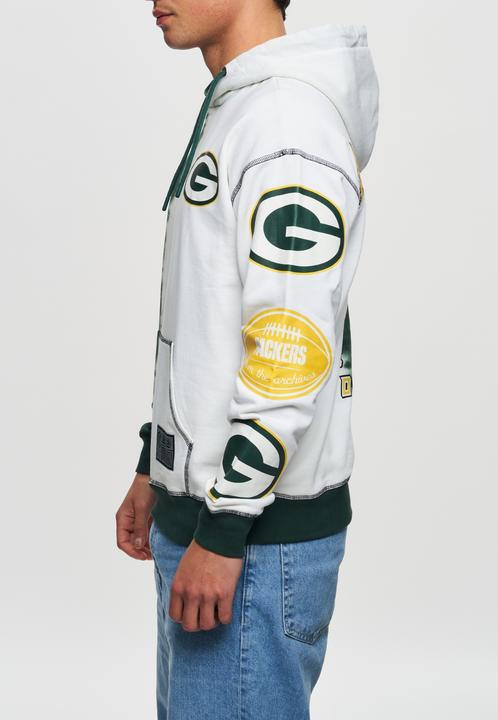 Immagine prodotto Recovered Felpa con cappuccio in pile Re:covered - INK DYE Green Bay Packers - L (L)