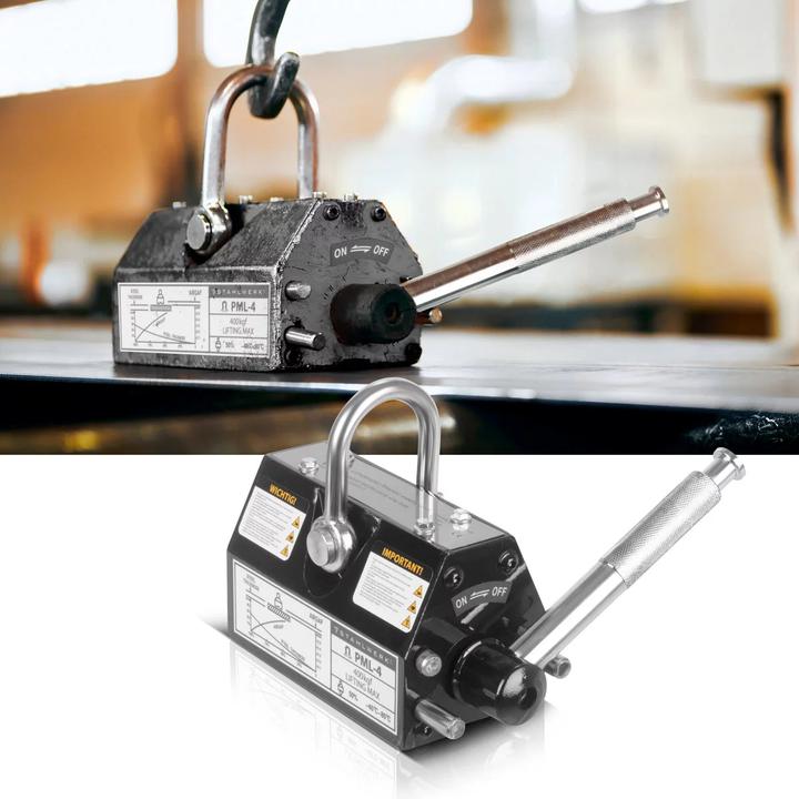Produktbild Stahlwerk Lasthebemagnet mit 400 kg 880 lbs Tragkraft 1280 kg 2821 lbs Zugkraft (400 kg)