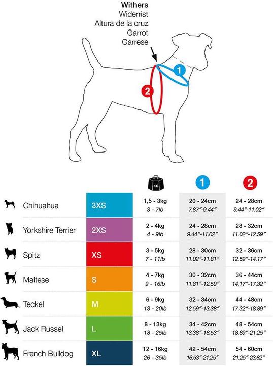 Produktbild Curli Geschirr Merino (3XS, Hund, Allgemein)