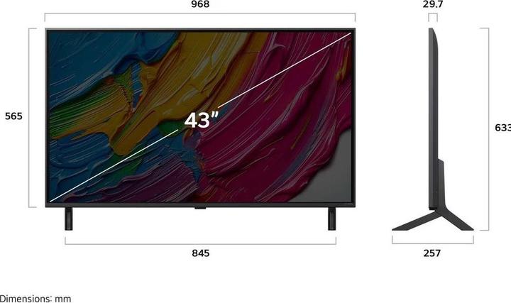 Produktbild LG 43QNED80A6A (43", B5, QNED, 4K, 2025)