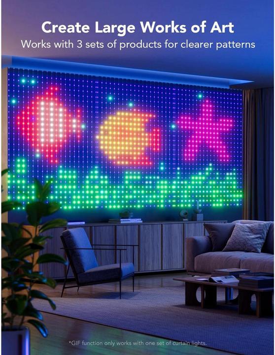 Actual product image Govee Curtain of lights (2 m)