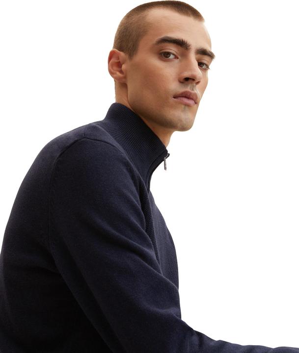 Actual product image Tom Tailor Jacke Strickjacke mit Stehkragen und seitlichen Eingrifftaschen (S)