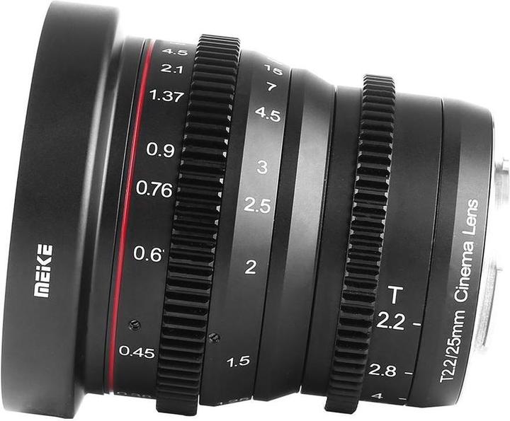 Actual product image Meike 25mm T2.2-22 MFT Cine Lens (Micro Four Thirds, APS-C / DX)