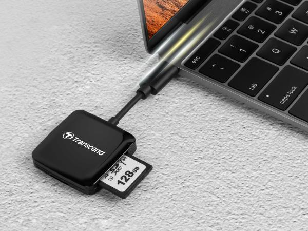 Actual product image Transcend RDC3 SD card reader (USB-C 3.0)