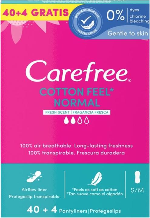 Carefree Sorglos, Comfort 3D, Hygieneeinsätze, 44 Stücke (44 x, Slipeinlagen)