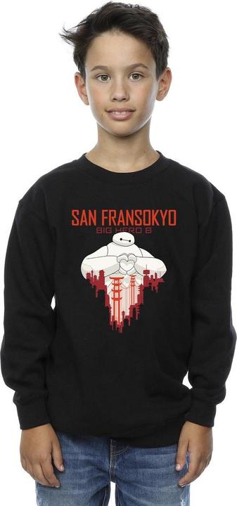 Produktbild Disney Big Hero 6 Baymax San Fransokyo Heart Sweatshirt Jungen (140, 146)
