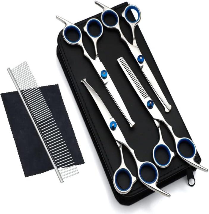 Produktbild Newaner 7-teiliges Hundescheren Set Profi (Katze, Hund)