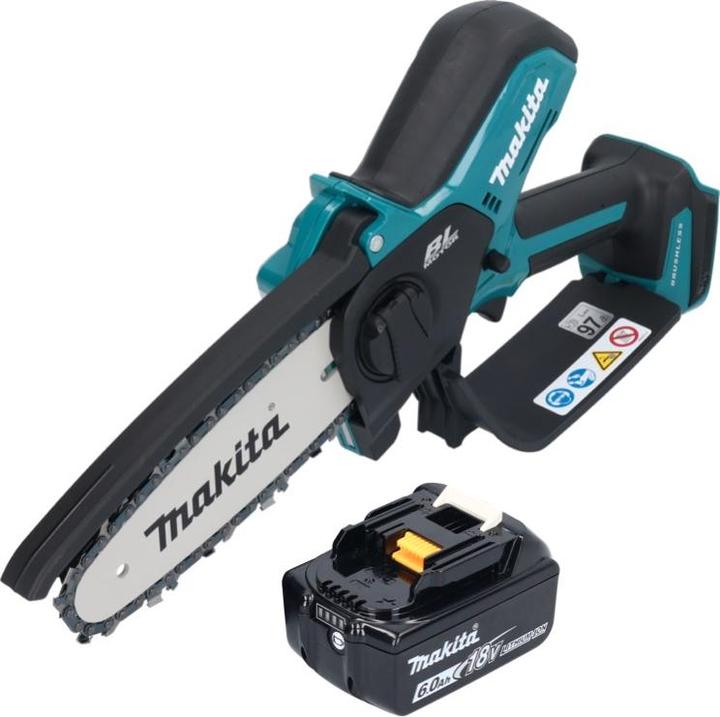 Produktbild Makita DUC 150 G Akku Kettensäge 18 V 15 cm Brushless + 1x Akku 6,0 Ah - ohne Ladegerät (Akku Kettensäge)