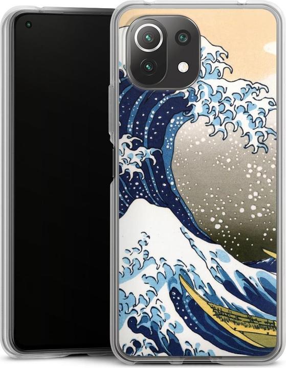 Produktbild DeinDesign Silikon Hülle für Xiaomi Mi 11 Lite 5G NE Handyhülle Case Smartphone Schutzhülle Die grosse Welle (Xiaomi Mi 11 Lite 5G NE)