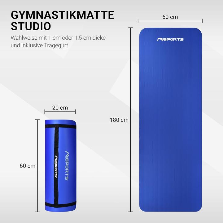 Produktbild Msports Gymnastikmatte mit Tragegurt (10 mm)