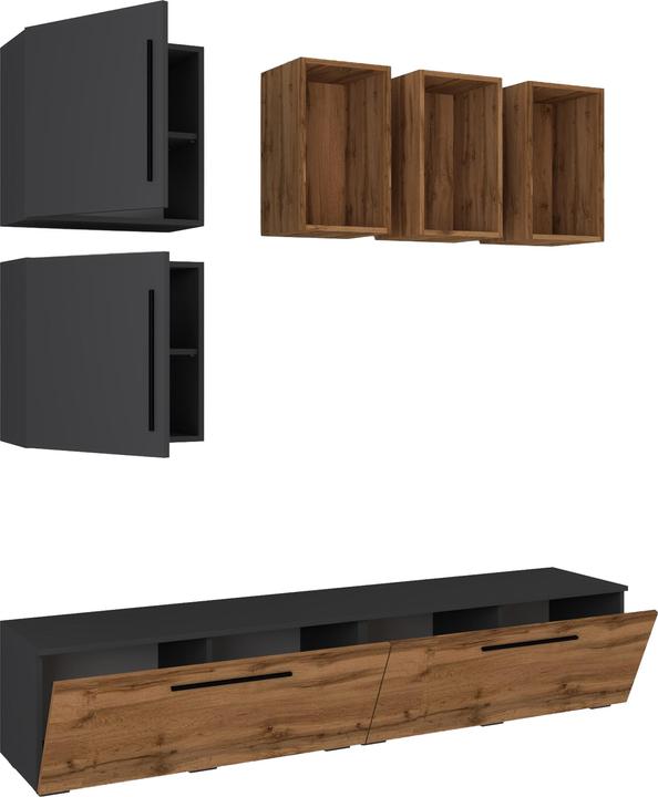 Actual product image VCM TV Lowboard TV Cabinet Wall Unit Living Room Wall Unit Arila L (190 x 40 x 200 cm)
